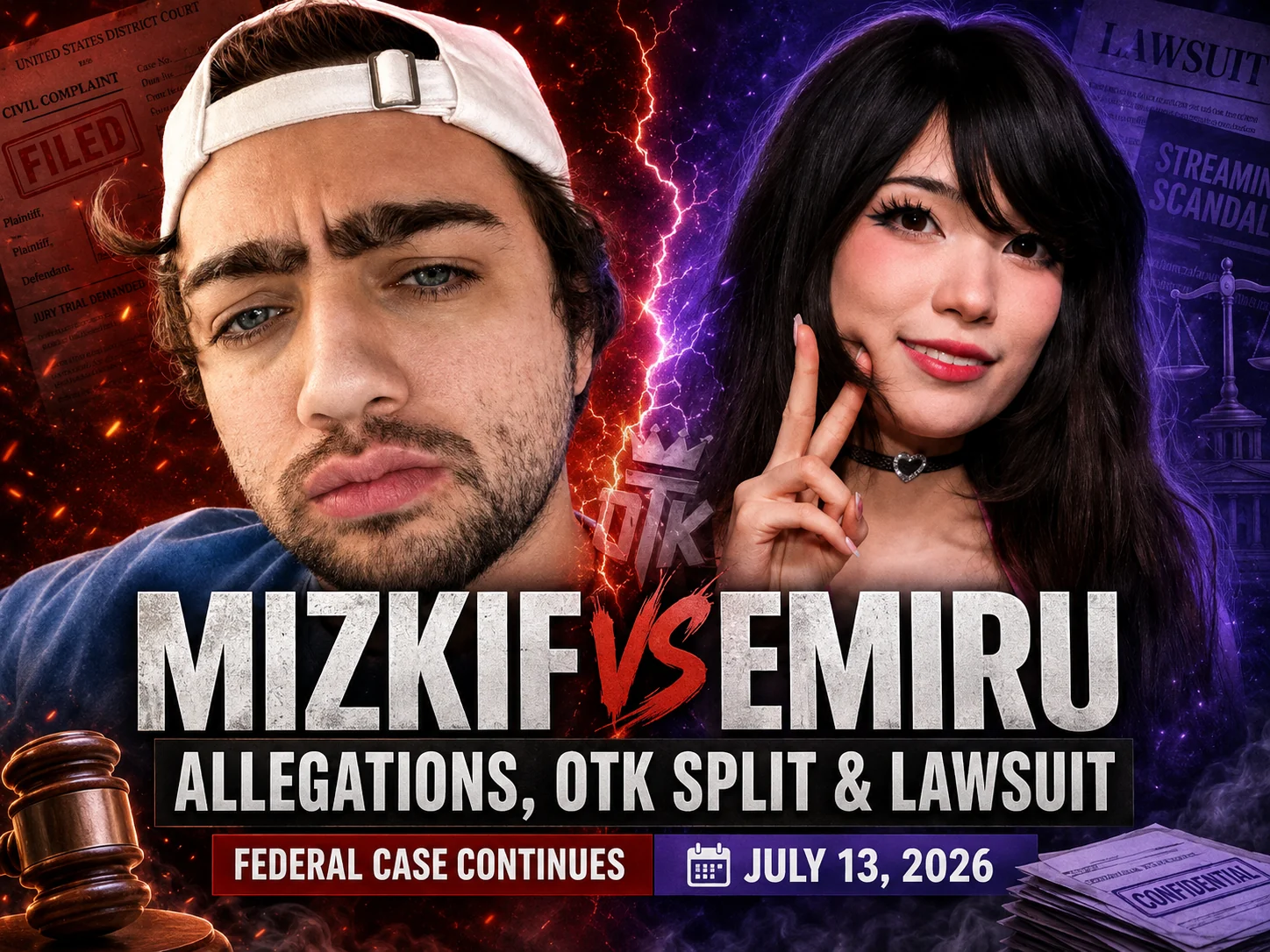 Mizkif vs Emiru: abuse allegations, OTK split and lawsuit